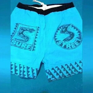 Vintage surf style swim trunks
